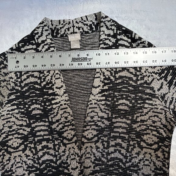 Chico's Womens Ombre-Print Open-Front Duster Cardigan Sweater Size 1, Medium - Picture 5 of 8
